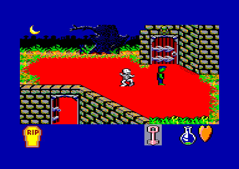 screenshot of the Amstrad CPC game Frankenstein junior by GameBase CPC
