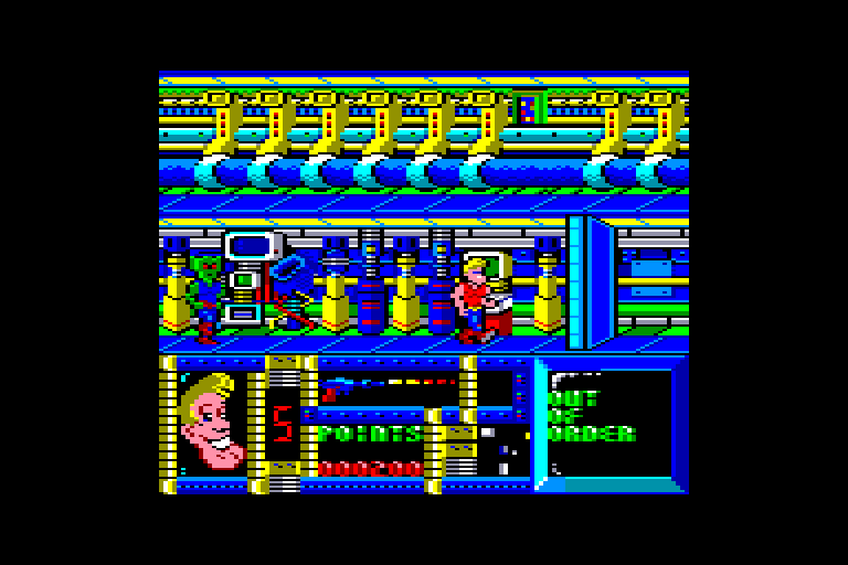 screenshot of the Amstrad CPC game Freddy Hardest by GameBase CPC