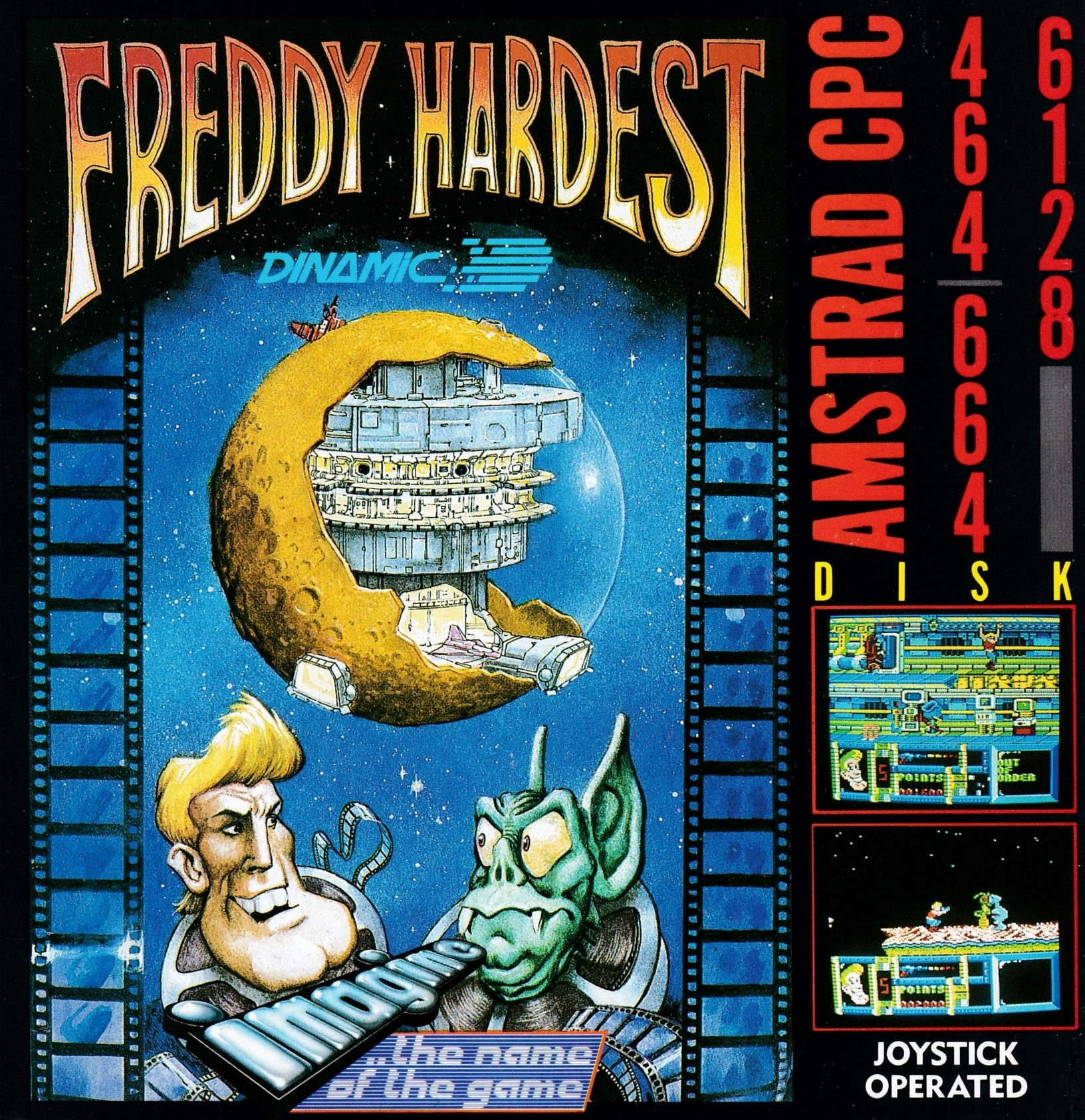 screenshot of the Amstrad CPC game Freddy Hardest by GameBase CPC