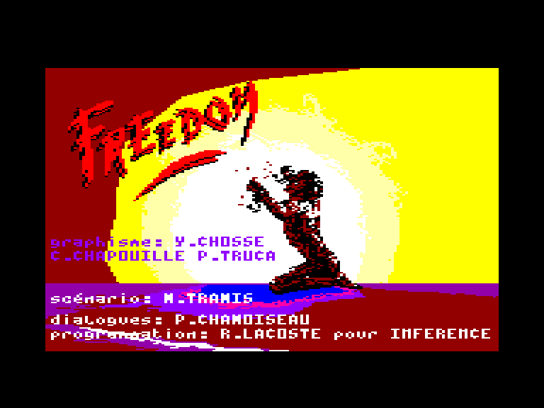 screenshot of the Amstrad CPC game Freedom by GameBase CPC