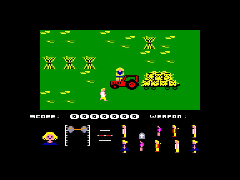 screenshot of the Amstrad CPC game Friday the 13th by GameBase CPC