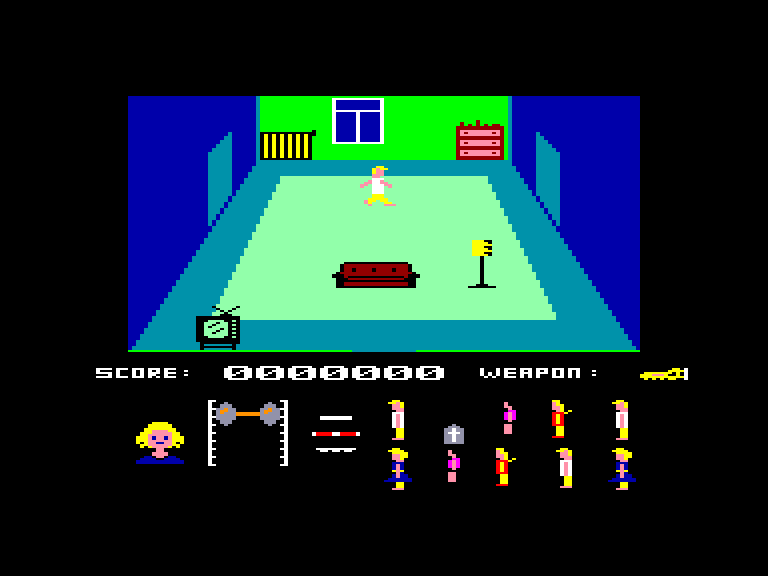 screenshot of the Amstrad CPC game Friday the 13th by GameBase CPC