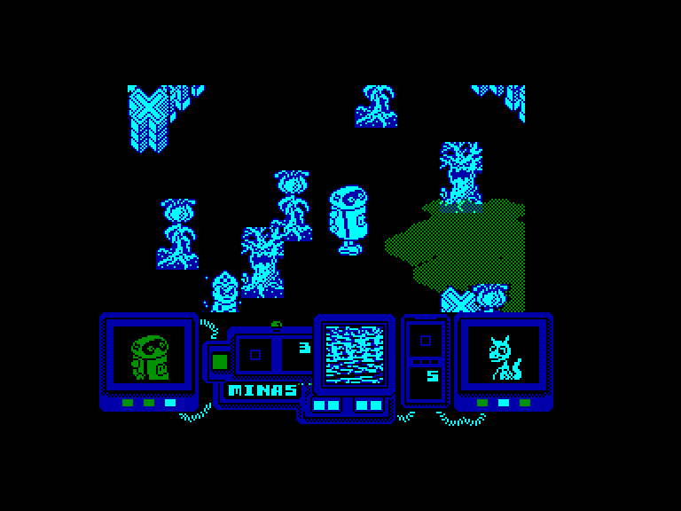 screenshot of the Amstrad CPC game Frontiers by GameBase CPC