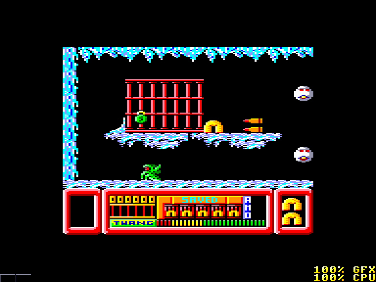 screenshot of the Amstrad CPC game Frost Byte by GameBase CPC