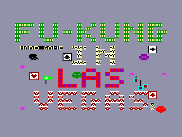 screenshot of the Amstrad CPC game Fu-kung in las vegas by GameBase CPC