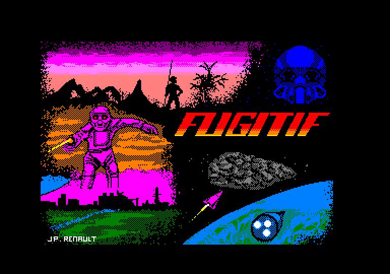 screenshot of the Amstrad CPC game Fugitif by GameBase CPC