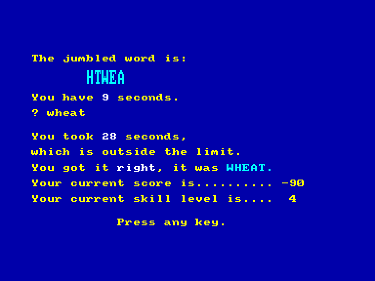 screenshot of the Amstrad CPC game Fun School - For Under 12s by GameBase CPC