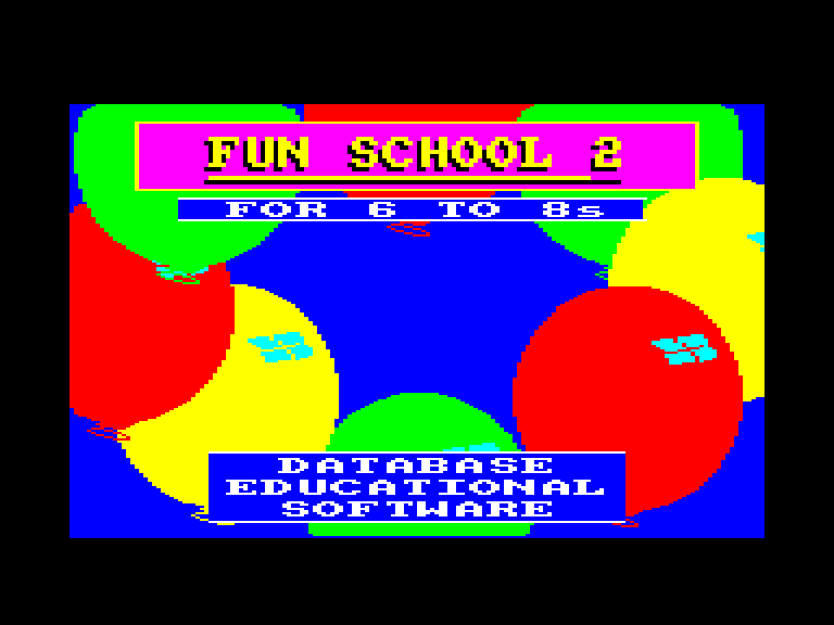 screenshot of the Amstrad CPC game Fun School 2 - For the 6 to 8s by GameBase CPC