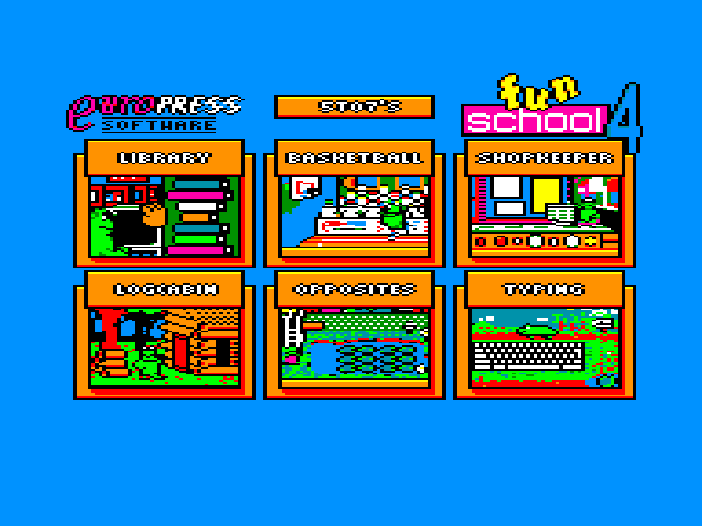 screenshot of the Amstrad CPC game Fun School 4 - For the 5 to 7s by GameBase CPC