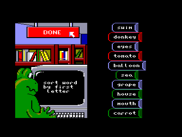 screenshot of the Amstrad CPC game Fun School 4 - For the 5 to 7s by GameBase CPC