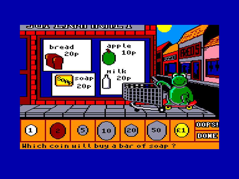 screenshot of the Amstrad CPC game Fun School 4 - For the 5 to 7s by GameBase CPC