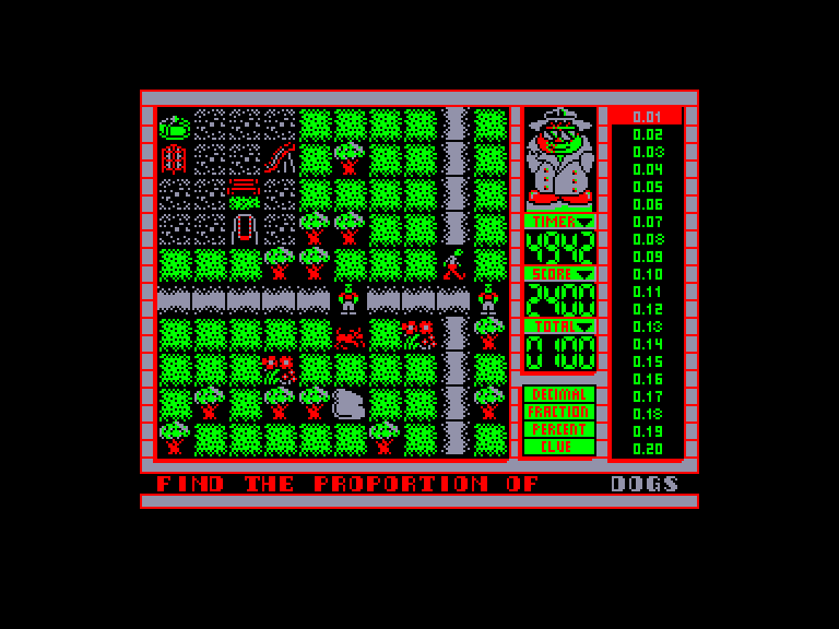 screenshot of the Amstrad CPC game Fun School 4 - Over 7s by GameBase CPC