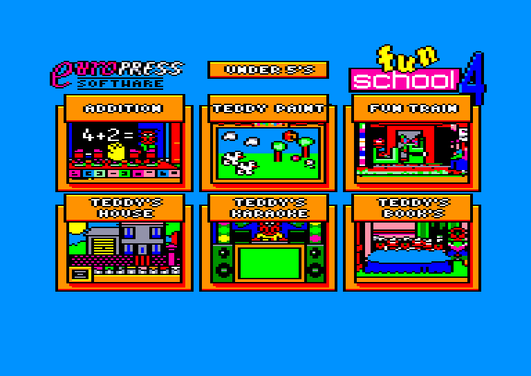 screenshot of the Amstrad CPC game Fun School 4 - For the Under 5s by GameBase CPC