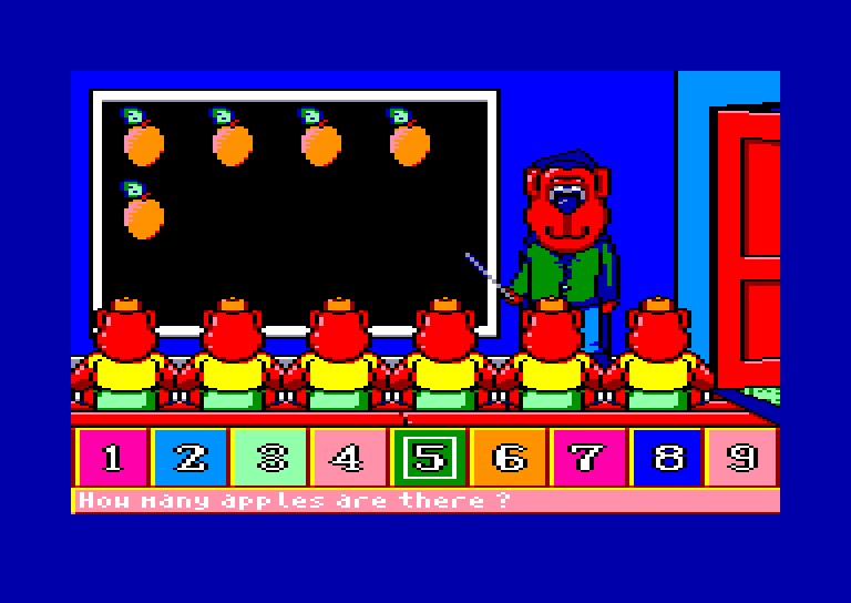 screenshot of the Amstrad CPC game Fun School 4 - For the Under 5s by GameBase CPC