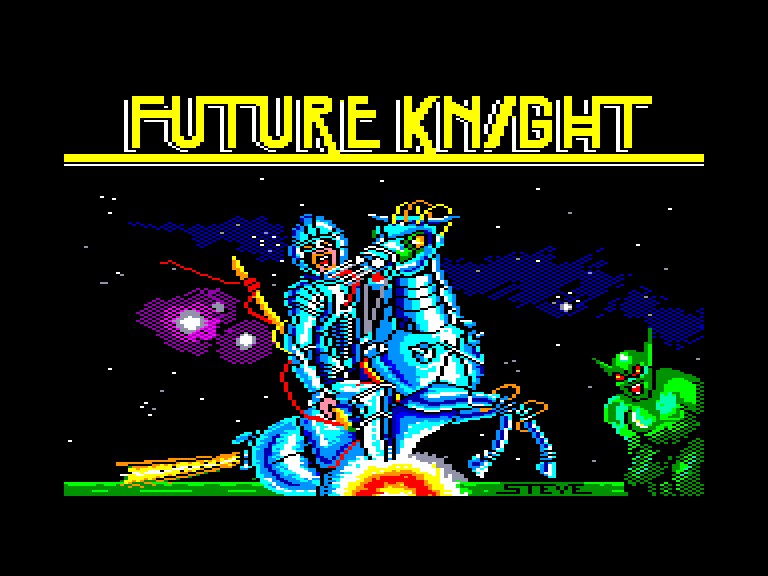 screenshot of the Amstrad CPC game Future Knight by GameBase CPC