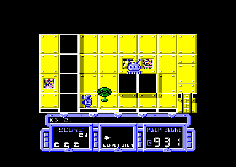 screenshot of the Amstrad CPC game Future Knight by GameBase CPC
