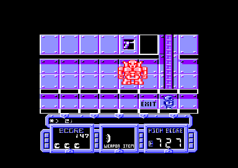 screenshot of the Amstrad CPC game Future Knight by GameBase CPC