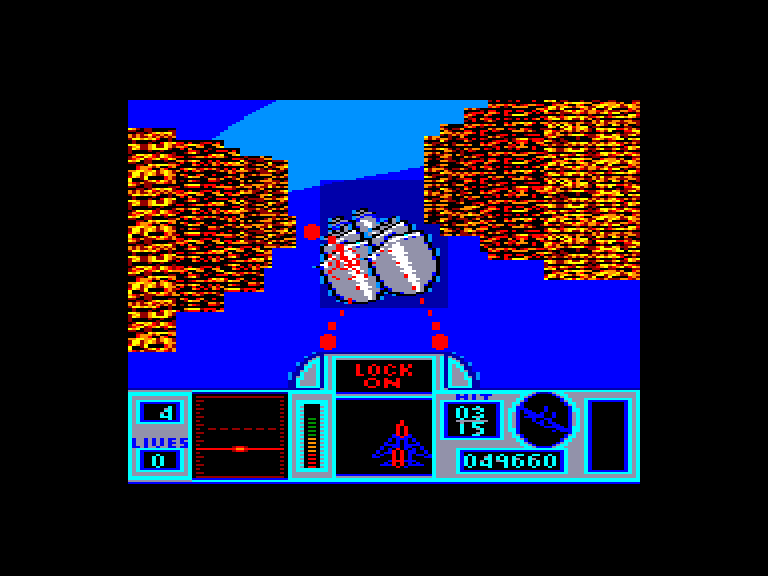 screenshot of the Amstrad CPC game G-Loc - R360 by GameBase CPC