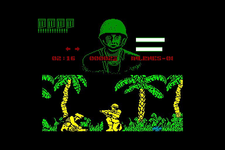 screenshot of the Amstrad CPC game G.I. Hero by GameBase CPC