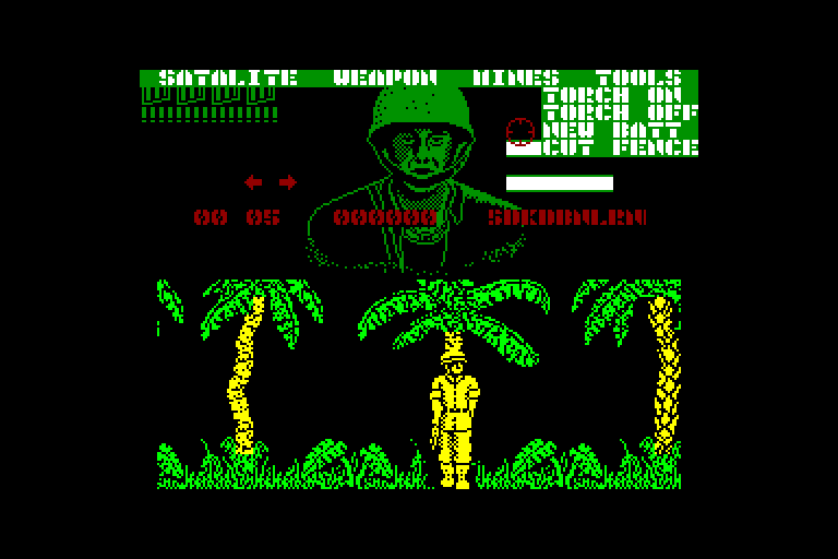 screenshot of the Amstrad CPC game G.I. Hero by GameBase CPC