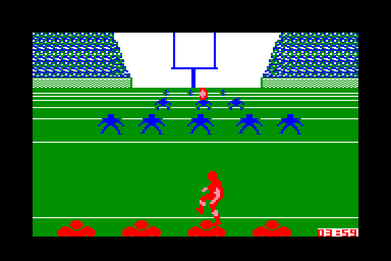 screenshot of the Amstrad CPC game GFL Championship Football by GameBase CPC