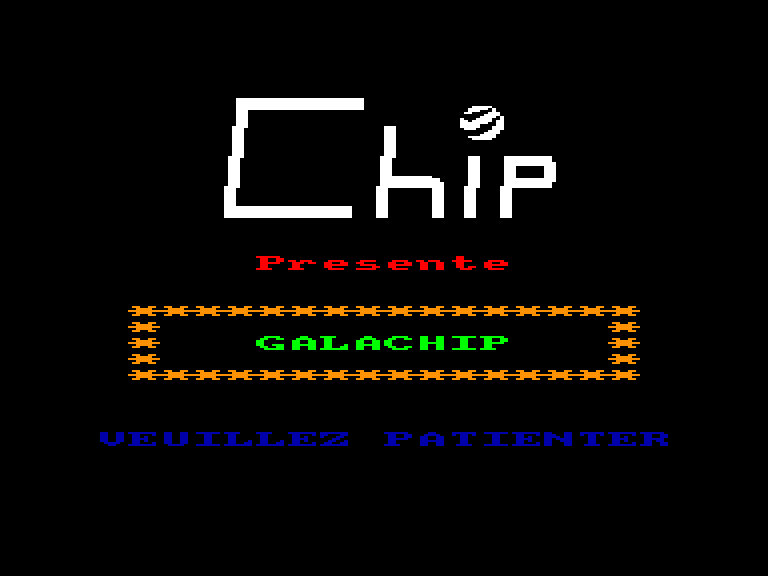 screenshot of the Amstrad CPC game Galachip by GameBase CPC