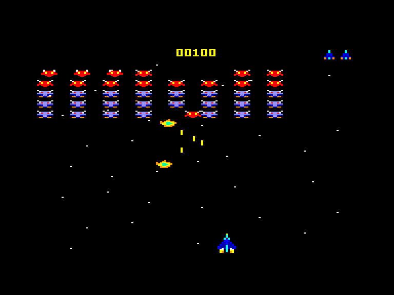 screenshot of the Amstrad CPC game Galachip by GameBase CPC