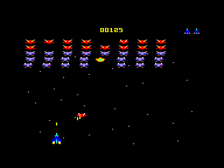 screenshot of the Amstrad CPC game Galachip by GameBase CPC