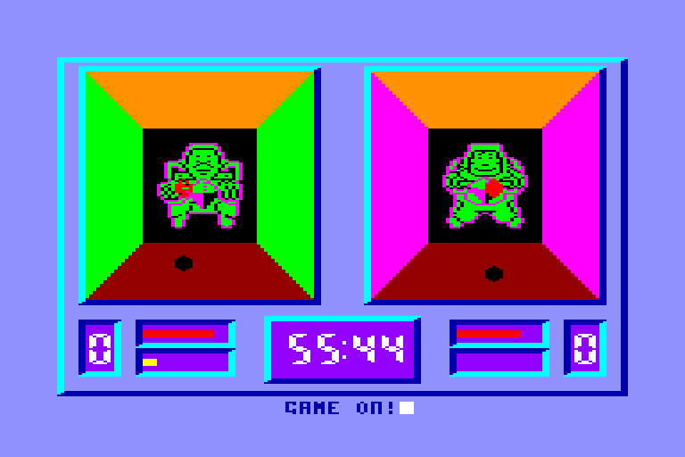 screenshot of the Amstrad CPC game Galactic games by GameBase CPC