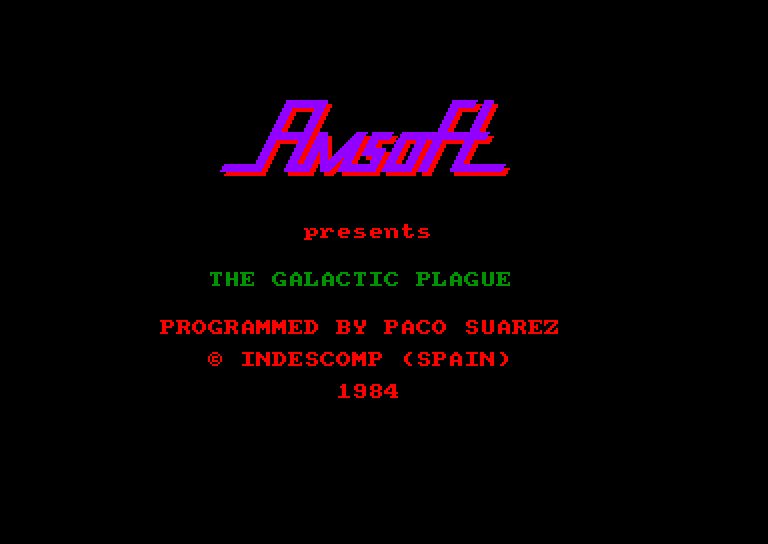 screenshot of the Amstrad CPC game Galactic plague (the) by GameBase CPC