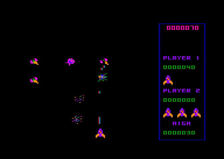 screenshot of the Amstrad CPC game Galactic plague (the) by GameBase CPC