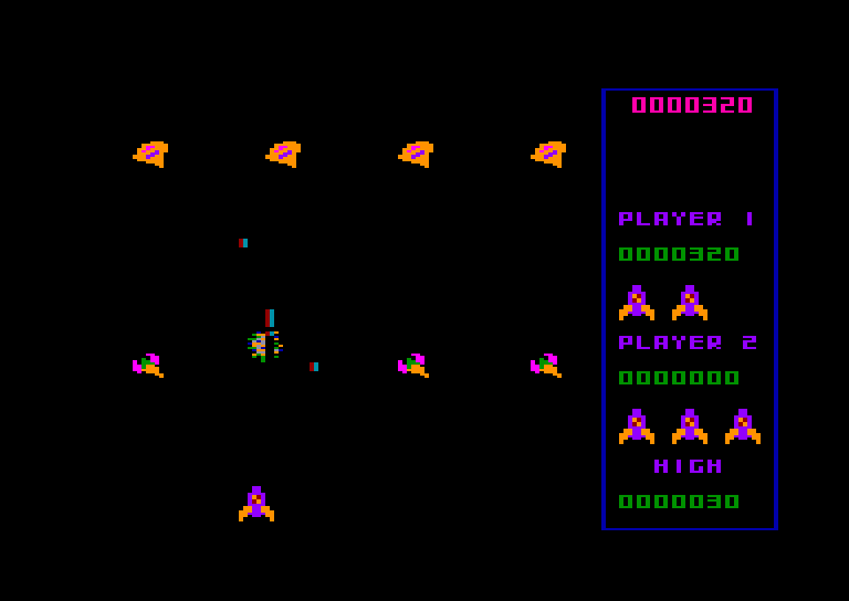 screenshot of the Amstrad CPC game Galactic plague (the) by GameBase CPC