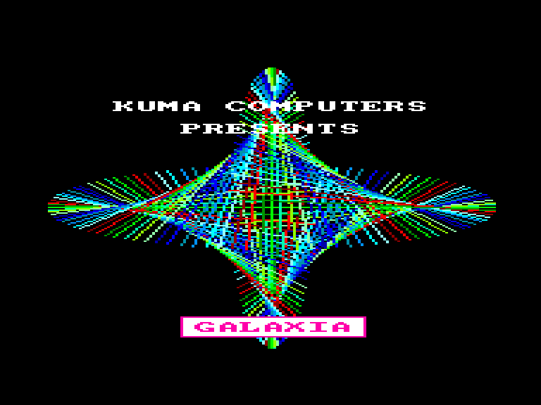 screenshot of the Amstrad CPC game Galaxia by GameBase CPC
