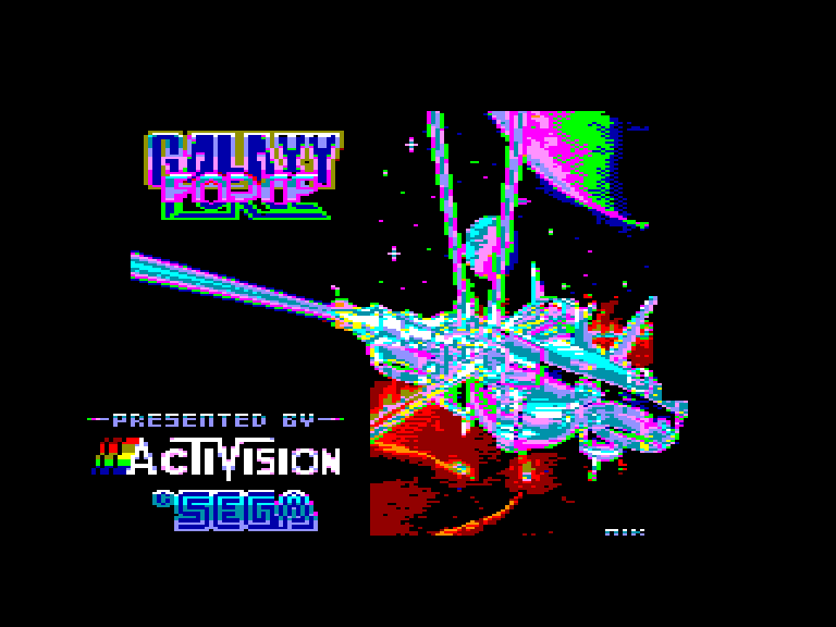 screenshot of Galaxy force Amstrad CPC game provided by GameBase CPC
