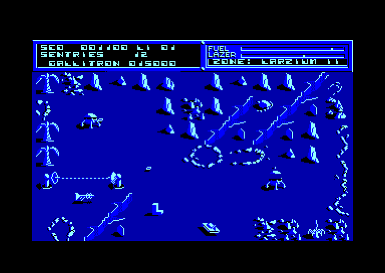 screenshot of the Amstrad CPC game Gallitron by GameBase CPC