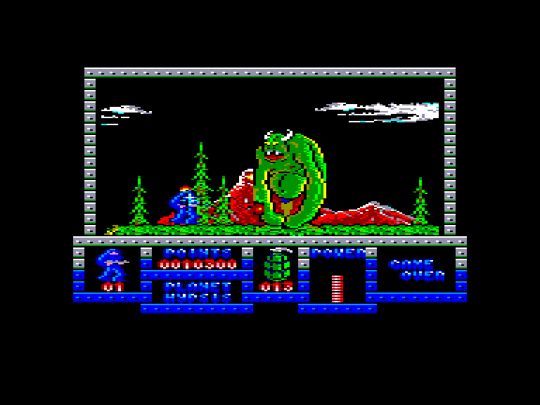 screenshot of the Amstrad CPC game Game Over by GameBase CPC