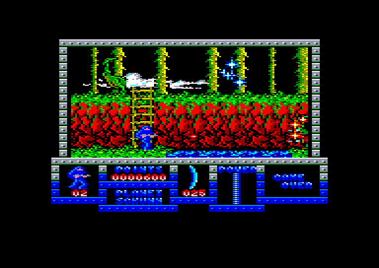 screenshot of the Amstrad CPC game Game Over by GameBase CPC