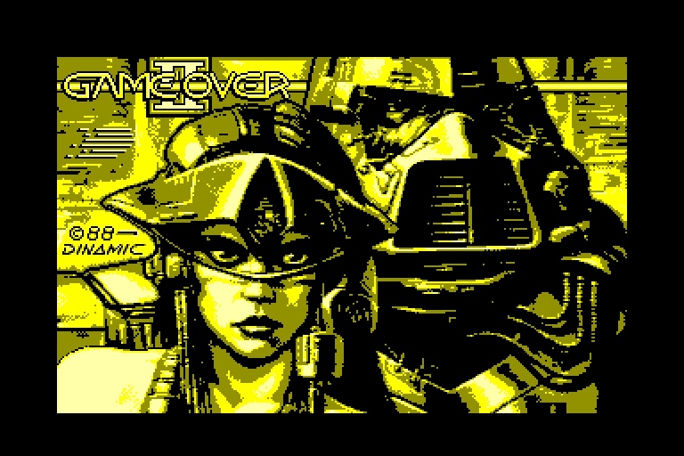 screenshot of the Amstrad CPC game Game Over II by GameBase CPC