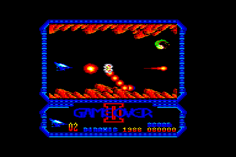 screenshot of the Amstrad CPC game Game Over II by GameBase CPC