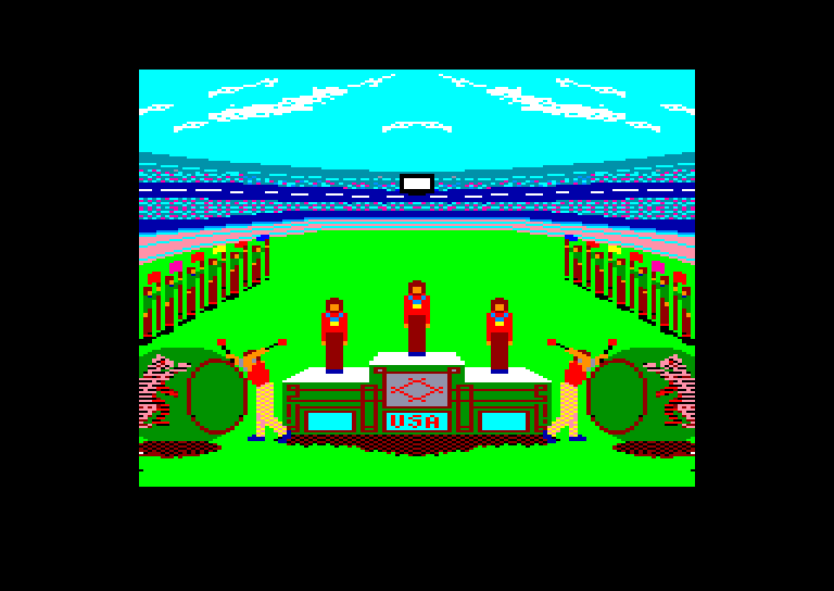 screenshot of the Amstrad CPC game Games - Summer Edition (the) by GameBase CPC