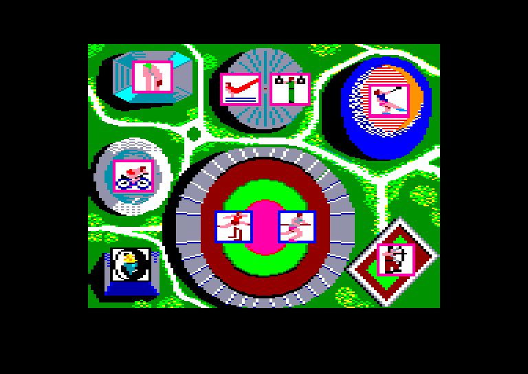 screenshot of the Amstrad CPC game Games - Summer Edition (the) by GameBase CPC