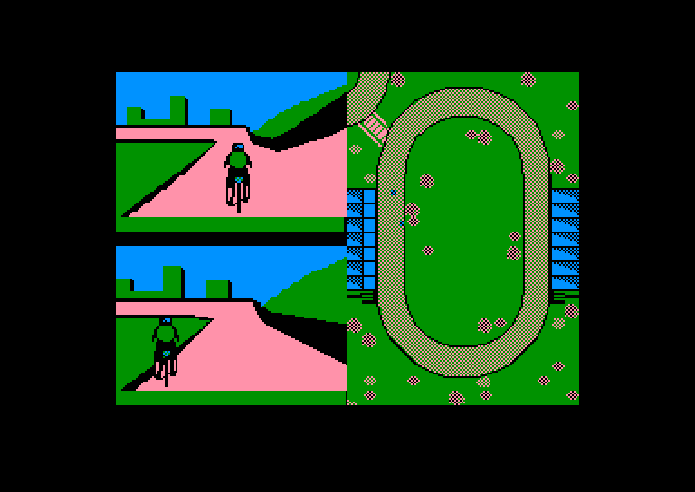 screenshot of the Amstrad CPC game Games - Summer Edition (the) by GameBase CPC