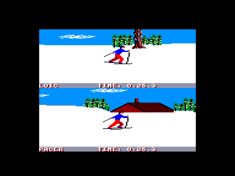 screenshot of the Amstrad CPC game Games: winter edition (the) by GameBase CPC