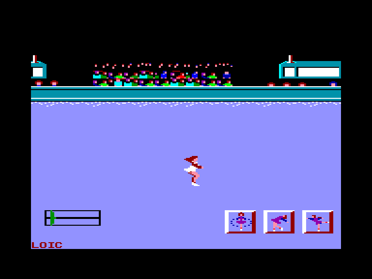 screenshot of the Amstrad CPC game Games: winter edition (the) by GameBase CPC