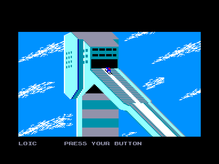 screenshot of the Amstrad CPC game Games: winter edition (the) by GameBase CPC