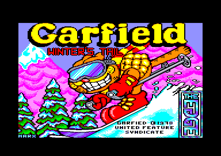 screenshot of the Amstrad CPC game Garfield - Winter's Tail by GameBase CPC