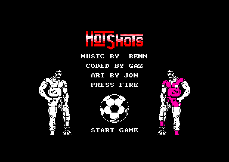 screenshot of the Amstrad CPC game Gary Lineker's Hot Shot ! by GameBase CPC