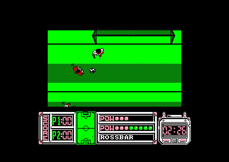 screenshot of the Amstrad CPC game Gary Lineker's Hot Shot ! by GameBase CPC