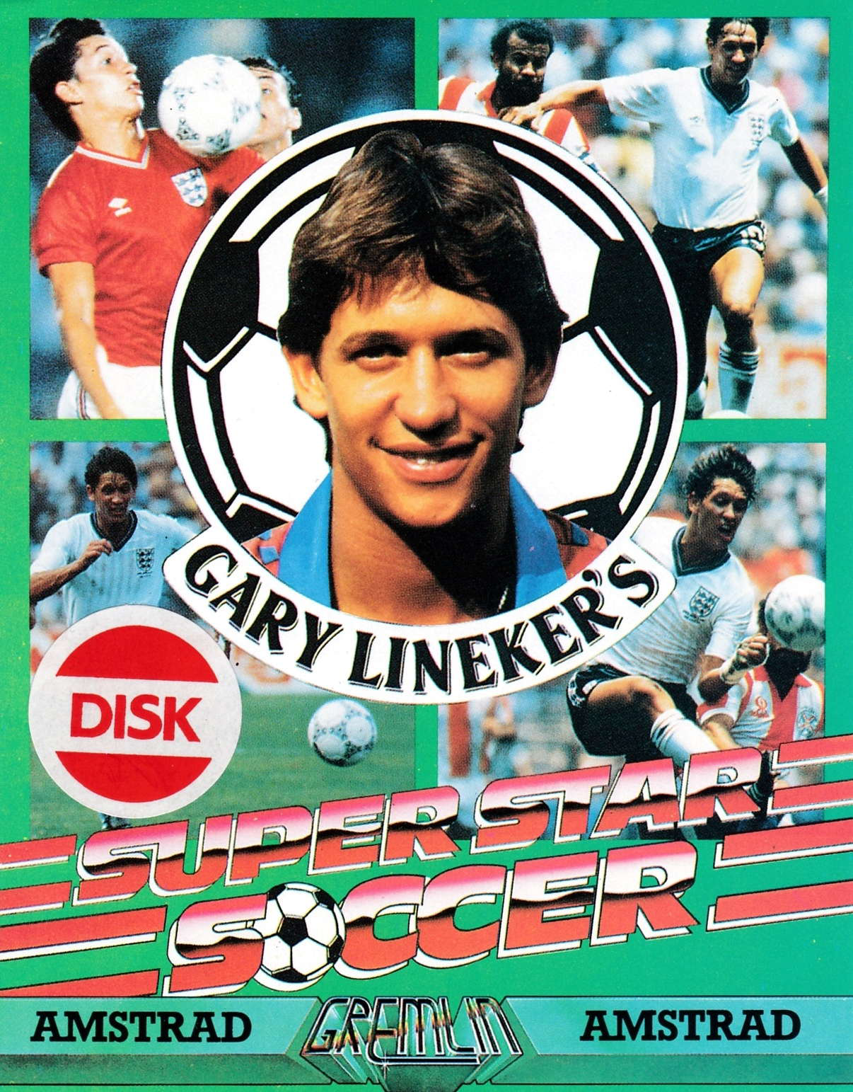 screenshot of the Amstrad CPC game Gary Lineker's Superstar Soccer by GameBase CPC
