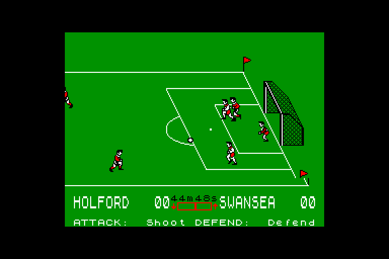 screenshot of the Amstrad CPC game Gary Lineker's Superstar Soccer by GameBase CPC